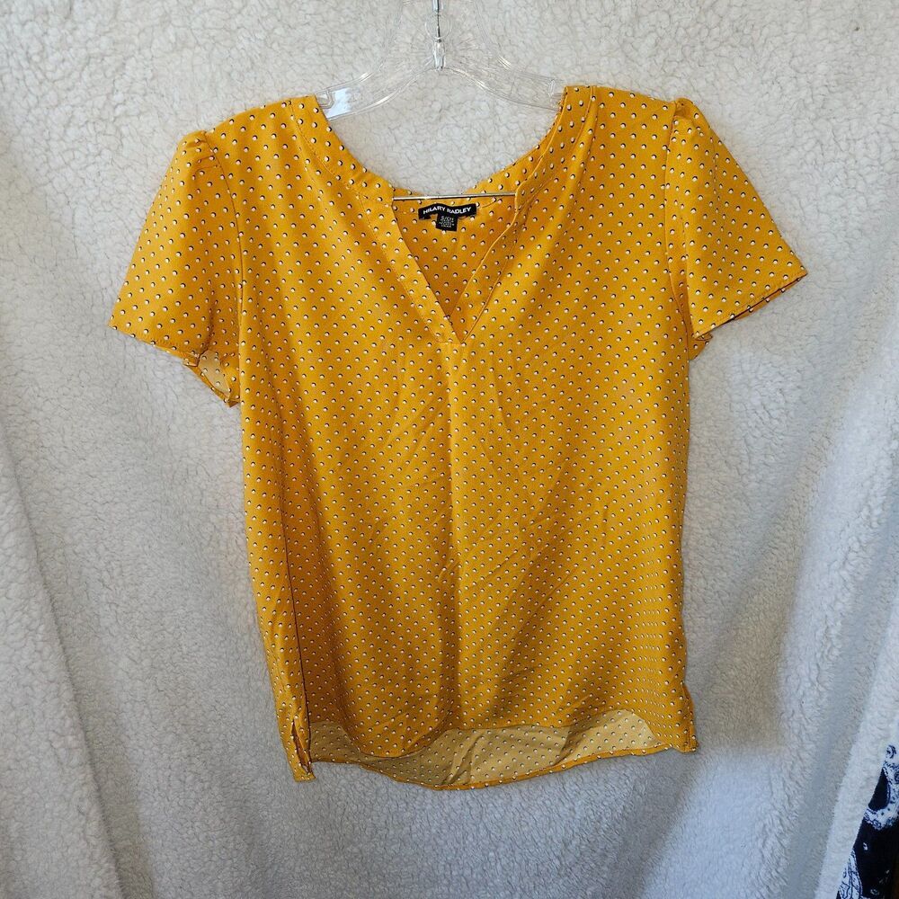 HILARY RADLEY Shell Blouse Yellow Size Small